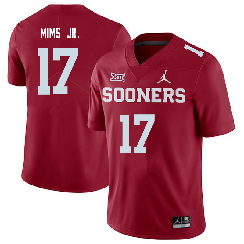 Jordan Brand Men #17 Marvin Mims Oklahoma Sooners College Football Jerseys Sale-Crimson - Click Image to Close